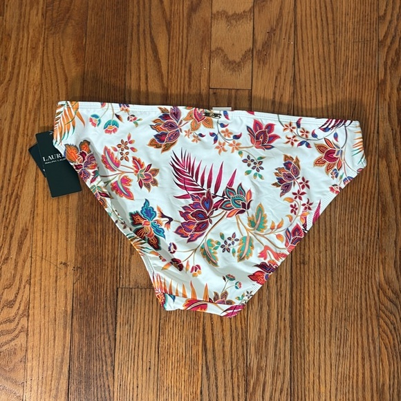 LRL Ralph Lauren Jacobean Floral Hipster Bikini Bottom size 12 NWT - Picture 4 of 7